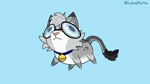 bell bell_collar blue_collar blue_eyes collar dancing derp_eyes dipstick_ears dipstick_tail ear_markings expressionless eyewear feral fur glasses gold_bell gormless grey_body hair hip_sway male markings meme_face multicolored_ears pink_nose simple_background solo spots spotted_markings swaying swaying_arms tail tail_markings toony labratkuma polish_cow nixuelle domestic_cat egyptian_mau felid feline felis mammal 16:9 2025 2d_animation animated digital_media_(artwork) hi_res meme polish_audio short_playtime sound webm widescreen