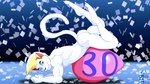 anthro biceps black_nose blonde_hair blue_eyes butt closed_smile easter_egg egg eyebrows fur hair holidays male mohawk mouth_closed muscular muscular_anthro muscular_butt muscular_male nude_anthro nude_male pink_inner_ear pose side_view smile solo tail white_body white_fur fabfelipe easter fabfelipe_(character) domestic_cat felid feline felis mammal 2012 pinup