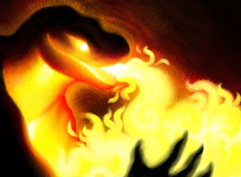 ambiguous_gender anthro apode breath_powers claws elemental_manipulation fire fire_breathing fire_manipulation glowing glowing_eyes heat_(temperature) legless serpentine solo translucent translucent_body warm ink-the-artist draconcopode naga 2025 hi_res female_(lore)
