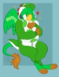 clothing egg green_body kigurumi onesie paws plushie wings chubchow mario_bros mythology nintendo aeolus_viridis_(character) avian bird felid green_yoshi gryphon lion mammal mythological_avian mythological_creature pantherine parakeet parrot true_parrot yoshi absurd_res hi_res