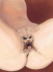 dripping female genital_shot genitals gunsmithcat human humanoid humor lol_comments mammal nightmare_fuel not_furry predator_(franchise) pussy pussy_mouth pussy_shot sharp_teeth solo spread_legs spreading teeth vagina_dentata what what_has_science_done yautja