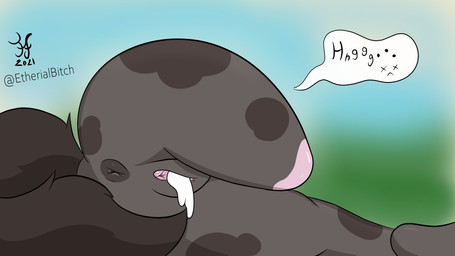 amputee anthro anus bodily_fluids butt cum cum_in_vagina cum_inside disability emoticon female genital_fluids leaking_cum low-angle_view solo speech_bubble text thick_thighs wavy_speech_bubble worm's-eye_view lexi_arts xra_(lexi_arts) gnoll hyena mammal 16:9 4k absurd_res hi_res signature widescreen