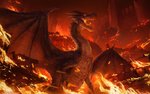 burning destruction feral fire male membrane_(anatomy) membranous_wings open_mouth scales solo teeth tongue wings arvalis capcom monster_hunter mythology dragon elder_dragon fatalis mythological_creature mythological_scalie scalie 2020 absurd_res digital_media_(artwork) hi_res orange_theme red_theme warm_colors