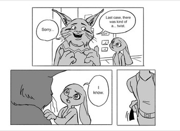 alternate_universe anthro clothed clothed_anthro clothing collar dialogue duo female male pointy_ears rabbit_ears role_reversal shock_collar text whiskers gilman2004 disney zootopia judy_hopps pawbert_lynxley canada_lynx european_rabbit felid feline lagomorph leporid lynx mammal oryctolagus rabbit comic english_text letterbox monochrome sketch