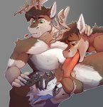 anthro antlers armpit_hair ball_nuzzling ball_sniffing ball_tuft ball_worship balls big_penis blitzthedurr blue_body blue_fur body_hair brown_body brown_fur brown_hair crotch_sniffing deer digital_media_(artwork) don_(blitzthedurr) erection eyes_closed father_(lore) father_and_child_(lore) father_and_son_(lore) fellatio fingers fur genitals green_eyes group group_sex hair hi_res horn humanoid_genitalia humanoid_hands humanoid_penis hypnothehyena incest_(lore) lidded_eyes male male/male mammal mature_anthro mature_male mnty_(character) navel neck_grab neck_tuft new_world_deer nude oral oral_penetration parent_(lore) parent_and_child_(lore) parent_and_son_(lore) penetration penile penis pink_penis pivoted_ears pubes reindeer sex simple_background sitting slightly_chubby smile sniffing son_(lore) spread_legs spreading threesome trio tuft white_hair