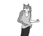 anthro black_nose bottomwear clothing dancing fur grey_body grey_fur humanoid_hands kemono male pants shirt simple_background solo tank_top topwear white_background white_body white_fur unknown_artist copyright_request canid canine canis mammal wolf 2007 6:5 animated frame_by_frame loop low_res short_playtime