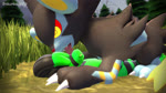 face_lick licking male pinned pinned_to_ground tongue skunkdude13 nintendo pokemon cameron_(skunkdude13) generation_4_pokemon luxray pokemon_(species) 16:9 3d_(artwork) 3d_animation animated digital_media_(artwork) hi_res high_framerate short_playtime sound webm widescreen