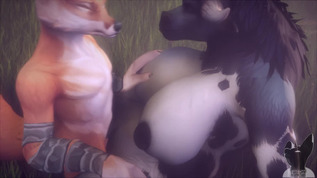 anthro anthro_on_anthro big_breasts bouncing_breasts breast_fondling breast_grab breast_play breasts curvy_figure duo erection female female_penetrated fluffy fluffy_tail fondling from_front_position genitals hair hand_on_breast horn huge_breasts interspecies larger_female larger_penetrated lying male male/female male_penetrating male_penetrating_female missionary_position moan nipples nude on_back penetration penile penile_penetration penis penis_in_vagina sex size_difference smaller_male spread_legs spreading tail vaginal vaginal_penetration voluptuous vulva twitchyanimation blizzard_entertainment warcraft kiro_(warcraft) bovid bovine canid canine fox mammal tauren vulpera 16:9 3d_(artwork) 3d_animation animated digital_media_(artwork) hi_res high_framerate loop short_playtime sound video widescreen