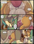 2022 anal anal_penetration base_three_layout blockage_(layout) brown_body brown_fur canid canine comic dialogue digital_media_(artwork) english_text fennec_fox feral feral_on_feral feral_penetrated feral_penetrating feral_penetrating_feral four_frame_image fox from_behind_position fur genitals hi_res horizontal_blockage kuroodod larger_male looking_pleasured male male/male male_penetrated male_penetrating male_penetrating_male mammal mounting penetration penile penile_penetration penis penis_in_ass profanity sam_(changing_fates) sex size_difference smaller_male smaller_penetrated talking_feral text three_row_layout true_fox wrath_(changing_fates)