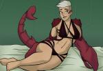 barefoot bed clothing collarbone feet female furniture hair muscular muscular_female muscular_humanoid navel on_bed pincers red_tail smile solo swimwear tail white_hair relatedguy masters_of_the_universe mattel netflix she-ra_(copyright) she-ra_and_the_princesses_of_power scorpia_(she-ra) animal_humanoid arachnid arachnid_humanoid arthropod arthropod_humanoid humanoid scorpion_humanoid hi_res