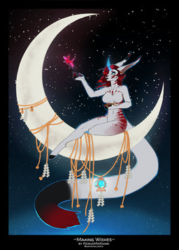 crescent_moon fantasy female gauge hair horn lamp lantern moon origami origami_crane papercraft prints red_hair rope star keisha_makainn mythology canid canine demon fox hybrid mammal mythological_creature reptile scalie tortoise turtle hi_res