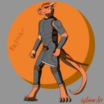 anthro armor armored_body axe hair horn long_tail male red_eyes red_hair solo tail weapon aydaharart dungeons_and_dragons hasbro mythology wizards_of_the_coast ragnar(aydaharart) dragon dragonborn_(dnd) mythological_creature mythological_scalie scalie 1:1