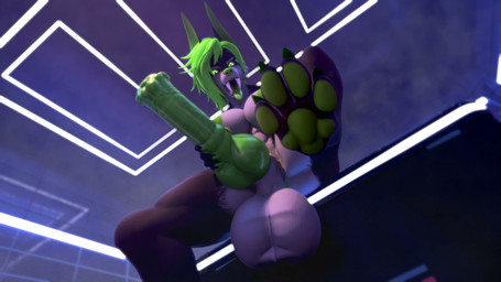 abs animal_genitalia animal_penis anthro areola balls big_balls big_breasts big_penis black_body black_fur black_sclera breasts claws colored_nails detailed_background equine_genitalia equine_penis fangs flared_penis fur genitals glistening glistening_genitalia glistening_knot glistening_penis glistening_tongue glowing glowing_eyes green_eyes green_hair green_knot green_nails green_nipples green_nose green_pawpads green_penis green_tongue gynomorph hair hand_on_penis holding_penis huge_balls huge_breasts huge_penis hybrid_genitalia hybrid_penis intersex knot knotted_equine_penis knotted_penis looking_at_viewer looking_down low-angle_view markings muscular muscular_intersex nails nipples open_mouth pawpads penis raised_leg sharp_teeth sitting solo spread_legs spreading teeth toe_claws tongue tongue_out white_body white_fur aozorart rudajalisica vex_(alibiwolf) canid canine canis felid jackal mammal prehistoric_species saber-toothed_tiger 16:9 2025 3d_(artwork) 4k absurd_res digital_media_(artwork) hi_res widescreen