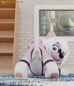 animal_genitalia animal_vulva carpet female feral genitals solo vulva young young_feral unknowndata paw_patrol kisharra_(furryofficiel) canid canine canis domestic_dog mammal 3d_(artwork) digital_media_(artwork)