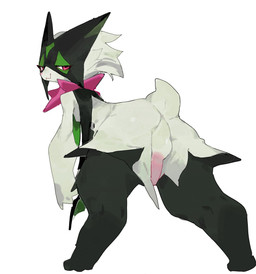3_fingers :3 anthro anus backsack balls barely_visible_anus biped black_body black_fur blush body_blush bottom_heavy breasts butt butt_focus claws eyelashes finger_claws fingers frill_(anatomy) fur genitals green_body green_fur hanging_penis head_tuft kemono leaning leaning_forward looking_at_viewer looking_back looking_back_at_viewer male mask multicolored_body multicolored_fur narrowed_eyes neck_frill nude paws penis penis_blush perineum pink_eyes pink_nose presenting presenting_hindquarters pseudo_clothing pupils rear_view seductive short_tail simple_background small_breasts smile solo tail thick_thighs tuft two_tone_body two_tone_fur white_background wide_hips ramssa nintendo pokemon felid feline generation_9_pokemon mammal meowscarada pokemon_(species) 2025 colored digital_media_(artwork) full-length_portrait hi_res portrait shaded