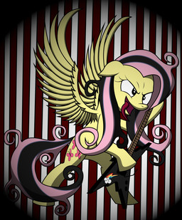 abstract_background angry anthro anthrofied cutie_mark electric_guitar feathered_wings feathers female fur guitar hair long_hair messy multicolored_hair musical_instrument open_mouth playing plucked_string_instrument simple_background solo string_instrument tongue tongue_out two_tone_hair wings yellow_body yellow_feathers yellow_fur friendshipismetal777 friendship_is_magic hasbro my_little_pony mythology emoshy fluttershy_(mlp) equid equine mammal mythological_creature mythological_equine pegasus hi_res