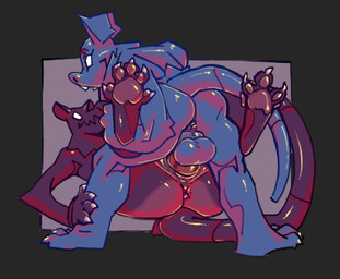 anthro backsack balls black_body black_border blue_balls blue_body border claws curling_toes duo feet female female_penetrated from_front_position genitals leg_grab looking_at_another looking_at_partner looking_down looking_up male male/female male_penetrating male_penetrating_female mating_press pawpads paws penetration penile penile_penetration penis penis_in_vagina pink_penis purple_background purple_pawpads sex simple_background vaginal vaginal_penetration twostrokemouse species_request