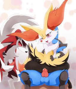 3_fingers 3_toes animal_genitalia animal_penis anthro anthro_on_anthro anthro_penetrated anthro_penetrating anthro_penetrating_anthro balls biped black_body black_fur blue_body blue_fur blush bodily_fluids canine_genitalia canine_penis chair_position cheek_tuft chest_tuft claws clitoris cum cum_in_vagina cum_inside dipstick_tail ejaculation erection eyes_closed facial_tuft feet female female_on_top female_penetrated finger_claws fingers from_behind_position fur genital_fluids genitals group hand_on_hip happy happy_sex humanoid_genitalia humanoid_vulva inner_ear_fluff knot looking_pleasured male male/female male_on_bottom male_penetrating male_penetrating_female markings masturbation multicolored_tail on_bottom on_top one_eye_closed open_mouth orange_body orange_eyes orange_fur orange_nose orgasm penetration penile penile_masturbation penile_penetration penis penis_in_vagina red_body red_eyes red_fur saliva sex sitting smile tail tail_markings teeth toes tongue tongue_out trio tuft vaginal vaginal_fluids vaginal_penetration voyeur vulva white_body white_fur yellow_body yellow_fur eryz nintendo pokemon braixen canid canine generation_4_pokemon generation_6_pokemon generation_7_pokemon lucario lycanroc mammal midnight_lycanroc pokemon_(species) 2019 absurd_res hi_res