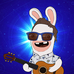 acoustic_guitar alternate_species anthro arms_bent blue_background blue_eyewear blue_sunglasses brown_eyes brown_hair buckteeth button_(fastener) clothed clothed_anthro clothed_male clothing cosmic_background eyewear fur furrification grey_dress_shirt guitar hair happy light long_ears looking_at_viewer male male_anthro mitten_hands multicolored_body musical_instrument no_eyebrows noseless open_mouth open_smile playing_guitar playing_music plucked_string_instrument rabbidification red_tongue short_hair simple_background smile smiling_at_viewer solo space space_background string_instrument sunglasses tan_body tan_eyelids tan_inner_ear tan_skin teeth tongue two_tone_body white_body white_fur thomas_caputo raving_rabbids rayman_(series) real_world ubisoft the_crab_shack lagomorph mammal rabbid 2022 colored digital_drawing_(artwork) digital_media_(artwork) english_description half-length_portrait lighting official_art portrait