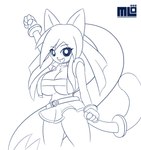 big_breasts breasts cocktail_dress exercise female jewelry necklace mi_lan cartoon_network powerpuff_girls powerpuff_girls_z milan_(mi_lan) felid feline mammal absurd_res blue_and_white hi_res monochrome