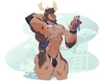 abs anthro antlers beach_umbrella beard biceps black_clothing black_thong black_underwear blue_eyes blue_wristband brown_body brown_fur brown_hair clothed clothing ear_piercing ear_ring elbow_pads electronics eyewear facial_hair fanny_pack fur goggles goggles_around_neck hair hand_behind_head holding_object holding_phone horn lifeguard_chair male muscular muscular_anthro muscular_male muscular_thighs navel nipples obliques parasol pecs phone piercing pool ring_piercing solo thong thong_only topless towel towel_on_shoulder underwear underwear_only wet wet_body wet_fur wristband chesschirebacon ralph_(chesschirebacon) deer mammal new_world_deer reindeer 2023 absurd_res hi_res