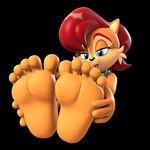 5_toes anthro blue_eyes border brown_body brown_fur eyelashes feet female foot_focus fur hair holding_feet humanoid_feet light massage narrowed_eyes plantigrade red_hair short_ears simple_background sitting soles solo toes transparent_background transparent_border goldent5 archie_comics sega sonic_the_hedgehog_(archie) sonic_the_hedgehog_(comics) sonic_the_hedgehog_(series) sally_acorn chipmunk ground_squirrel mammal rodent sciurid 1:1 3d_(artwork) alpha_channel digital_media_(artwork) hi_res lighting