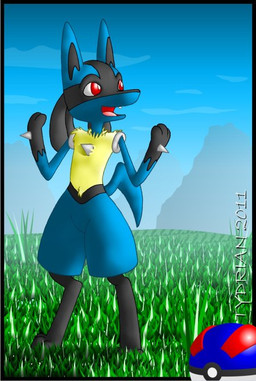 ambiguous_gender blue_eyes digitigrade grass great_ball lucario nintendo pokéball pokémon red_eyes smile tydrian video_games
Rating: Safe
Score: 2
User: Nartan
Date: April 23, 2013 ambiguous_gender blue_eyes digitigrade grass great_ball lucario nintendo pokéball pokémon red_eyes smile tydrian video_games
Rating: Safe
Score: 2
User: Nartan
Date: April 23, 2013