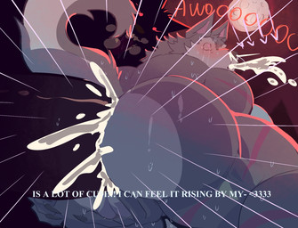 abdominal_bulge abstract_background anal anal_penetration anthro anthro_on_anthro anthro_penetrated anthro_penetrating anthro_penetrating_anthro awoo ball_grab balls big_butt big_penis black_body black_fur blush bodily_fluids breath bubble_butt butt butt_focus claws crying cum cum_from_ass cum_from_mouth cum_from_nose cum_in_ass cum_in_mouth cum_in_nose cum_inside cum_through cumshot dialogue drooling duo ejaculation exclamation_point full_moon fur genital_fluids genitals glowing glowing_eyes grey_body grey_fur hand_on_butt heart_eyes heart_symbol huge_penis humanoid_genitalia humanoid_penis hyper hyper_genitalia hyper_penis larger_male low-angle_view male male/male male_penetrated male_penetrating male_penetrating_male mind_break moon motion_lines nude open_mouth orgasm penetration penile penile_penetration penis raised_tail red_background red_eyes saliva scar sex shadow_face simple_background size_difference smaller_male smaller_penetrated sweat tail tears text tongue tongue_out until_they_like_it pinumontbalou dislyte lilith_games mythology freddy_(dislyte) canid canine canis mammal mythological_canine mythological_creature werecanid werecanine werecreature werewolf wolf 2025 colored colored_line_art digital_drawing_(artwork) digital_media_(artwork) english_text hi_res shaded signature