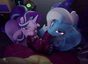 age_difference aged_up anthro anthrofied armwear ball_suck balls big_balls big_breasts big_dom_small_sub big_penis blinking blowjob_face blue_body book boots breasts butt clothing collaborative collaborative_fellatio collaborative_oral collaborative_sex colored_nails cutie_mark detailed_background dominant dominant_anthro dominant_male dominant_pov elbow_gloves erection fellatio female female_anthro fingerless_gloves first_person_view footwear genitals gloves group hair hand_on_knot handwear hat headgear headwear high_heeled_boots high_heels horn interspecies interspecies_domination knee_boots knee_highs kneeling knot larger_anthro legwear looking_at_viewer looking_up looking_up_at_viewer male male/female male_anthro male_pov multicolored_body multicolored_hair muscular muscular_anthro muscular_male nails nude nude_anthro nude_female nude_male older_anthro older_female oral penile penis purple_body purple_eyes ribbed_penis sex shaking_butt shoes size_difference spread_legs spreading stage submissive submissive_anthro submissive_female sucking trio two_tone_body two_tone_hair two_tone_tail vein veiny_knot wizard_hat younger_dom_older_sub hooves-art friendship_is_magic hasbro my_little_pony mythology spike_(mlp) starlight_glimmer_(mlp) trixie_(mlp) dragon equid equine horse mammal mythological_creature mythological_equine mythological_scalie pony scalie unicorn 3d_(artwork) 3d_animation animated digital_media_(artwork) hi_res loop short_playtime sound webm