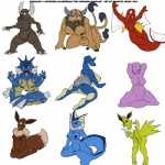 1:1 2011 6_breasts animal_genitalia anthro anthrofied arthropod balls barefoot bent_over big_breasts black_nose bovid bovine breasts brown_body brown_fur butt canid canine countershading crossgender cursed_image ditto_(pokemon) dragon eevee eeveelution eyelashes fangs feet female fish fully_sheathed fur generation_1_pokemon genitals goo_creature group gyarados gynomorph horn ignatius_husky insect intersex jolteon kneeling lapras looking_at_viewer looking_back lying magikarp mammal marine multi_breast multi_nipple mythological_creature mythological_scalie mythology nintendo nipples nude open_mouth pinsir pokemon pokemon_(species) pokemorph pussy red_eyes scalie sheath simple_background smile spread_legs spreading standing tail tauros teeth tongue vaporeon white_background yellow_body yellow_fur