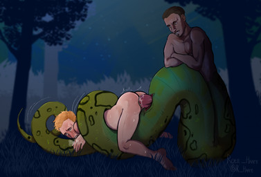 anal anal_penetration animal_genitalia animal_penis anus apode ass_up blush bodily_fluids butt coiling crossed_arms duo erection eyes_closed feet fingers forest genital_fluids genital_slit genitals human_on_humanoid human_penetrated humanoid_penetrating humanoid_penetrating_human interspecies legless male male/male male_human male_humanoid male_penetrated male_penetrating male_penetrating_male nature night nude open_mouth outdoor_nudity outside outside_sex penetration penile penile_penetration penis plant rear_view serpentine sex slit_penis smile soles split_form tail teeth toes tree rote_haare animal_humanoid draconcopode human humanoid mammal naga reptile reptile_humanoid scalie scalie_humanoid snake snake_humanoid digital_media_(artwork) hi_res