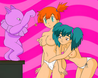 anthro breasts clothing dominant dominant_humanoid female female/female fingering fondling forced green_hair group gym_leader hair human_focus hypnosis interspecies male mind_control nipple_fetish nipple_pinch nipple_play nipples not_furry_focus panties pigtails pinch pink_nipples pokephilia sex submissive submissive_female submissive_human text trio underwear vaginal vaginal_fingering jimryu third-party_edit nintendo pokemon duplica_(pokemon) misty_(pokemon) generation_1_pokemon human humanoid hypno_(pokemon) mammal pokemon_(species)