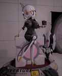 anthro black_body cake crossed_legs dessert door duo female food machine mecha_musume mechanical_arm mechanical_leg nude nude_female portal_gun pushbutton test_chamber turret yellow_eyes krazak portal_(series) valve p-body_(portal) turret_(portal) weighted_companion_cube android human humanoid mammal robot robot_humanoid 3d_(artwork) digital_media_(artwork) source_filmmaker_(artwork)