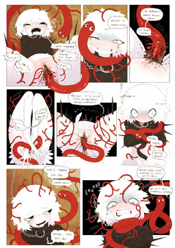 4_toes >_< ambiguous/ambiguous ambiguous_gender ambiguous_penetrated ambiguous_penetrating ambiguous_penetrating_ambiguous ambiguous_raped ambiguous_raping_ambiguous asking asking_to_slow_down asphyxiation avian_feet bdsm begging_to_stop bestiality black_collar black_eyes black_spikes black_straitjacket blood blush bodily_fluids body_fur bondage bottomless bottomless_ambiguous bottomless_humanoid bound chain chained choking clenched_teeth close-up clothed clothing collar commentary crotch_shot crying deep_wound dialogue dominant dominant_ambiguous dominant_feral duo embarrassed english_commentary explicitly_stated_nonconsent eyes_closed feathers feet feral feral_penetrating feral_penetrating_humanoid feral_rape flustered forced fur genital_fluids good_boy gore green_eyes hair humanoid_on_feral humanoid_penetrated humanoid_raped humiliation leg_spikes looking_at_another lying monster_girl_(genre) null on_back onomatopoeia open_mouth open_smile pain parasite penetration rape restraints rotting sadism scared sewn_crotch sex sexual_assault sitting skinny_ambiguous skinny_humanoid smile snot sound_effects spikes spikes_(anatomy) stitch_(sewing) straitjacket streaming_tears submissive submissive_ambiguous submissive_humanoid surgical_suture talking_feral tears tears_of_pain teeth tentacles tentacles_in_wound text toes tongue tongue_out underfluffies upper_teeth_only whining white_body white_feathers white_fur white_hair wound_penetration wounded jejejunum mumble_(jejejunum) screech_(jejejunum) animal_humanoid avian avian_humanoid demon demon_humanoid humanoid worm 2026 comic digital_drawing_(artwork) digital_media_(artwork) english_description english_text firealpaca_(artwork) hi_res