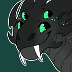 4_eyes ambiguous_gender feral green_background multi_eye simple_background solo khaoticvex mythology xeno-drake alien dragon mythological_creature mythological_scalie scalie 1:1 icon low_res