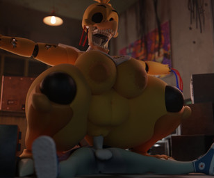 anthro balls belly big_breasts bottomless bottomless_anthro bottomless_male breasts clothed clothing creepy duo empty_eyes female femboy footwear game_over gameplay_mechanics genitals horror_(theme) lying male male/female nightmare_fuel office on_back on_bottom on_top penetration penis reverse_cowgirl_position sex shoes slightly_chubby spread_legs spreading thick_thighs vaginal vaginal_penetration vensaku converse five_nights_at_freddy's five_nights_at_freddy's_2 scottgames gabby_summers_(oc) withered_chica_(fnaf) lagomorph leporid mammal rabbit