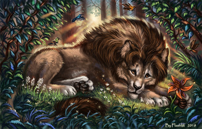 4_fingers 4_toes ambiguous_gender beak black_beak black_eyes black_nose black_pawpads blue_body blue_feathers blue_wings brown_hair butt countershade_torso countershading day detailed_background detailed_fur feathers feet feral fingers flower flying forest fur grass green_body green_feathers green_wings group hair hindpaw inner_ear_fluff leg_markings light light_beam long_mouth looking_away lying male mane mane_hair markings nature no_sclera on_front orange_body orange_feathers orange_wings outside pawpads paws plant red_flower retractable_claws shadow size_difference sky snout socks_(marking) solo_focus standing sun sunbeam sunlight tail tail_tuft tan_body tan_fur toeless_(marking) toes tree tuft water_drop whiskers white_body white_countershading white_fur wings flashw avian bird felid lion mammal pantherine 2018 detailed digital_media_(artwork) hi_res