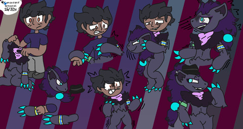 after_transformation anthro brainwashing clothed clothing costume duo female forced fursuit fursuit_head fursuit_transformation hat headgear headwear male male/male mind_control solo suit takeover transformation transformation_sequence moxxiecd nintendo pokemon generation_5_pokemon human mammal pokemon_(species) zoroark colored hi_res