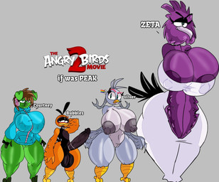 anthro balls beak big_balls big_breasts big_penis breasts brown_hair clothing electronics feathers female genitals green_body grey_body group hair headphones huge_breasts huge_penis jacket male male_anthro nipples non-mammal_balls non-mammal_breasts non-mammal_nipples nude nude_anthro nude_female orange_body penis purple_body thick_thighs topwear vein veiny_penis vulva wings wannapossums angry_birds rovio_entertainment sega the_angry_birds_movie bubbles_(angry_birds) courtney_(angry_birds) silver_(angry_birds) zeta_(angry_birds) avian bird domestic_pig falcon falconid mammal oriole_(bird) peale's_falcon suid suine sus_(pig)