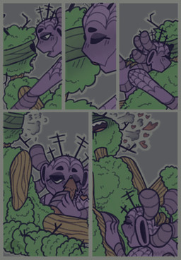 ambiguous_gender anthro blush bodily_fluids claws deep_throat duo fellatio genitals hand_on_head heart_symbol kissing looking_pleasured male male/ambiguous multi_eye nude open_mouth oral oral_penetration penetration penile penis sex simple_background tail teeth notquitehuman cult_of_the_lamb massive_monster_(studio) leshy_(cult_of_the_lamb) shamura_(cult_of_the_lamb) arachnid arthropod bagworm insect spider comic digital_drawing_(artwork) digital_media_(artwork) hi_res incest_(lore) nonbinary_(lore) sibling_(lore)