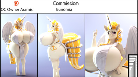 anthro big_breasts big_butt breasts butt female huge_breasts hyper hyper_breasts simple_background solo endless_(artist) poly hasbro my_little_pony eunomia mammal 16:9 3d_(artwork) digital_media_(artwork) hi_res widescreen
