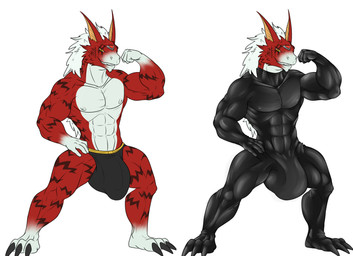 abs anthro balls big_balls big_bulge big_penis bodysuit bulge claws clothed clothing detailed_bulge endowed flexing flexing_bicep genitals glistening glistening_body grin grinning_at_viewer huge_balls huge_bulge huge_penis latex latex_clothing looking_at_viewer male muscular paws pecs penis revealing_outfit royal_knight seductive skimpy skinsuit skintight_suit smile smiling_at_viewer solo speedo swimwear teasing tight_bulges tight_clothing tight_underwear undersuit underwear conditional_dnp samagthrav2 bandai_namco digimon alphamon digimon_(species) x-digimon absurd_res hi_res