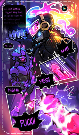 athletic athletic_humanoid athletic_male athletic_sub black_body bodily_fluids colored_cum cum cum_in_ass cum_inside cumshot cutaway dominant duo ejaculation eye_contact genital_fluids internal internal_anal looking_at_another machine male male/male muscular muscular_dom muscular_humanoid muscular_male purple_body purple_cum size_difference unusual_bodily_fluids unusual_cum unusual_genital_fluids x-ray_view daddy_applepie bungie destiny_(series) exo humanoid robot 2024 hi_res