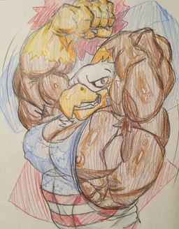 anthro barazoku clothing holidays looking_at_viewer male moobs muscular pecs shirt smile smiling_at_viewer solo tank_top topwear wide_hips welyr 4th_of_july accipitrid accipitriform avian bald_eagle bird eagle sea_eagle