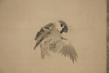 ambiguous_feral ambiguous_gender beak biped bipedal_feral feathered_wings feathers feet feral flying side_view simple_background simple_eyes solo tail tail_feathers talons toes wings takeuchi_seiho public_domain avian bird eurasian_tree_sparrow oscine passerine sparrow ancient_art hi_res monochrome painting_(artwork) traditional_media_(artwork) traditional_painting_(artwork)