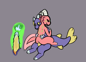 animal_genitalia animal_penis anthro black_sclera blood blush bodily_fluids butt claw_marks cum cum_in_vagina cum_inside duo erection female female_penetrated genital_fluids genital_slit genitals gynomorph gynomorph/female gynomorph_penetrating gynomorph_penetrating_female horn internal internal_vaginal intersex intersex/female intersex_penetrating intersex_penetrating_female nude penetration penile penile_penetration penis penis_in_vagina pink_body sex sitting tail tapering_penis vaginal vaginal_penetration vulva cupoflavender mythology kochi_(cupoflavender) qake_(cupoflavender) amphibian aquatic axolotl dragon fish hybrid kobold mole_salamander mythological_creature mythological_scalie reptile salamander scalie digital_media_(artwork) trans_(lore) trans_woman_(lore)