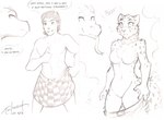 2018 abs anthro blush breasts chest_tuft clothed clothing conditional_dnp crossgender dialogue dragon duo english_text featureless_breasts featureless_crotch felid female feral forked_tongue fur gender_transformation hair human keidran kilt lady_nora_(twokinds) leopard male mammal markings monochrome mtf_transformation mythological_creature mythological_scalie mythology nude pantherine scalie simple_background sketch smile spots spotted_body spotted_fur surprise text tharkis tom_fischbach tongue tongue_out topless transformation tuft twokinds white_background