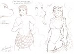 2018 abs anthro blush breasts chest_tuft clothed clothing conditional_dnp crossgender dialogue dragon duo english_text featureless_breasts featureless_crotch felid female feral forked_tongue fur gender_transformation graphite_(artwork) greyscale hair human keidran kilt lady_nora_(twokinds) leopard male mammal markings monochrome mtf_transformation mythological_creature mythological_scalie mythology nude pantherine scalie signature simple_background sketch smile spots spotted_body spotted_fur surprise text tharkis tom_fischbach tongue tongue_out topless traditional_media_(artwork) transformation tuft twokinds white_background