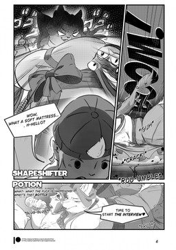 anthro dialogue duo female kemono male male/female overweight overweight_anthro overweight_female text transformation weight_gain ruby_panda_(artist) miyu_fat_fox canid canine human mammal comic english_text hi_res monochrome url