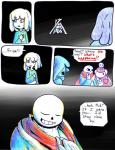 aftertale ambiguous_gender animated_skeleton bone chara_(undertale) clothing comic dialogue english_text frisk_(undertale) gloves handwear human loverofpiggies male mammal not_furry papyrus_(undertale) sans_(undertale) scarf shirt shocked skeleton smile surprise teeth text topwear undead undertale undertale_(series)